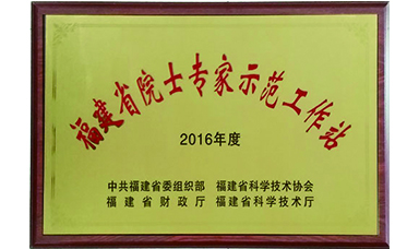 虹潤院士專(zhuān)家工作站榮膺“2016年度福建省院士專(zhuān)家示范工作站”